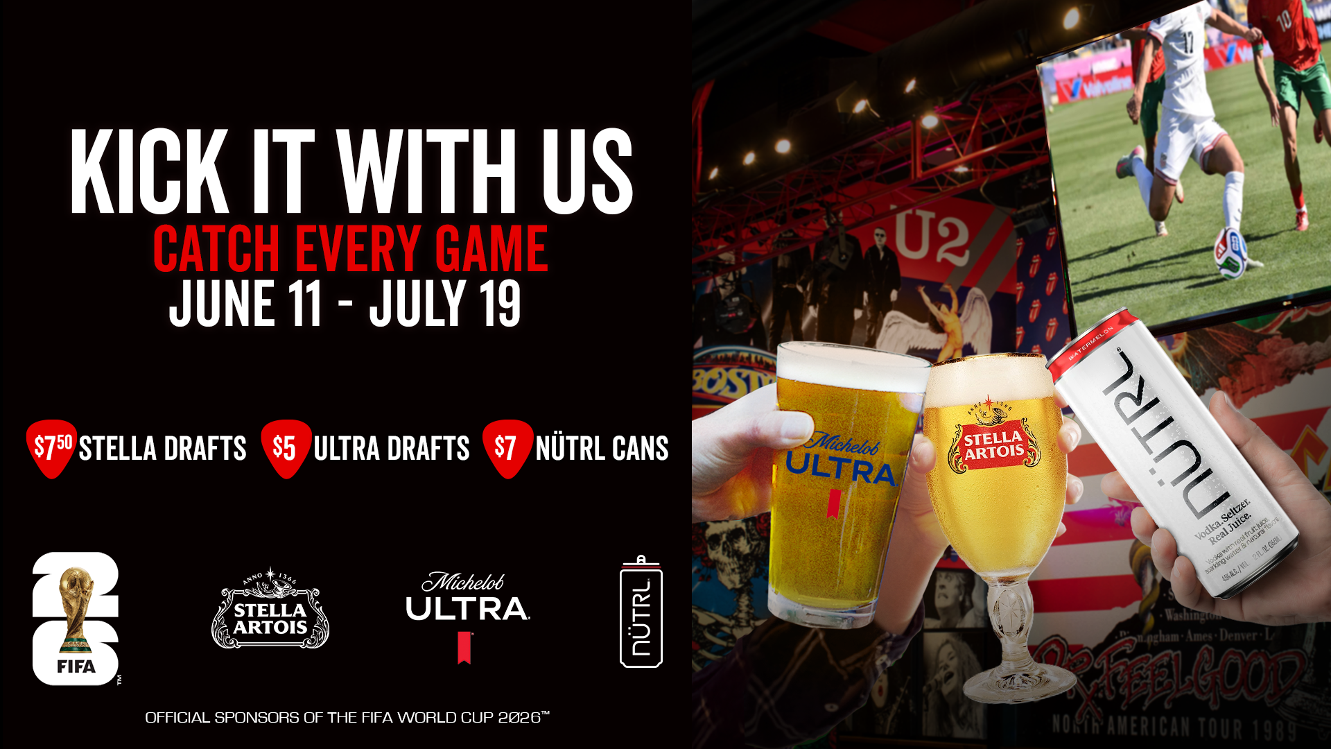 Image 1 of Event: Kick It With Rock & Brews: Catch Every FWC Game