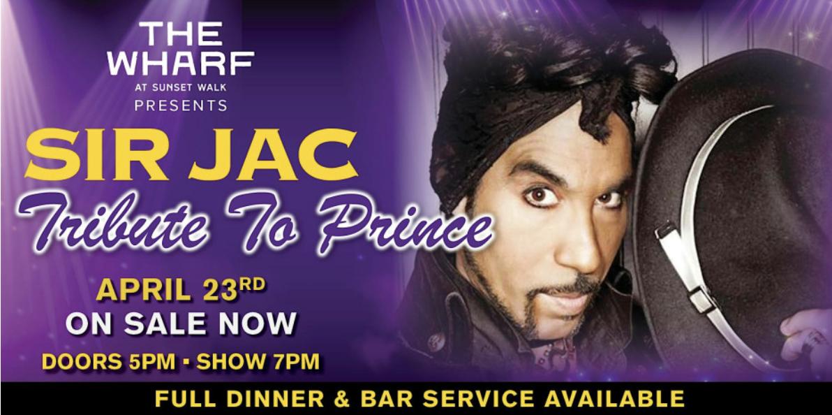 Image 1 of Event: The Tribute to "Prince" - Returns to The Wharf - April 23rd! On Sale Now!