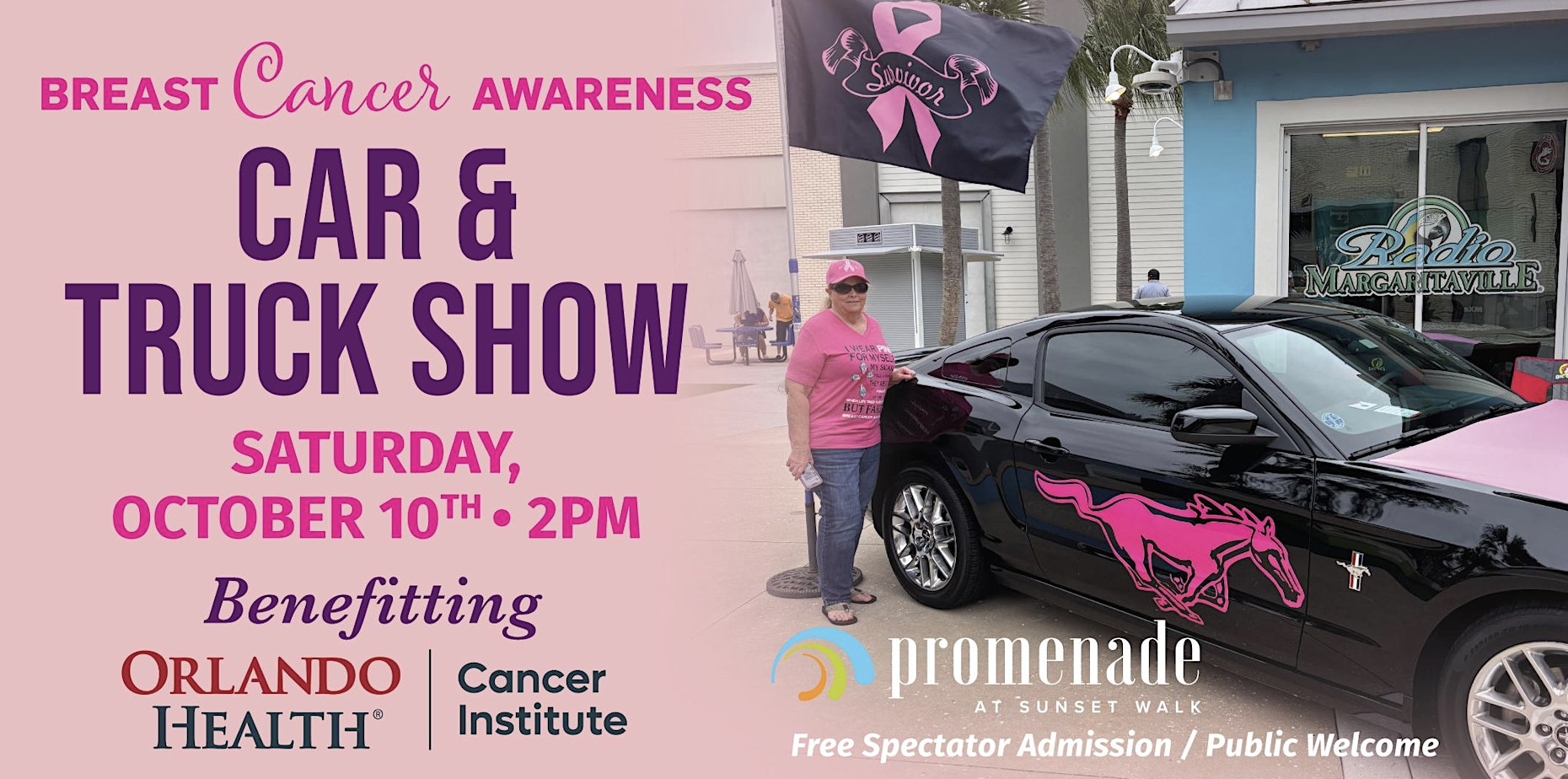 Image 1 of Event: Breast Cancer Awareness Car & Truck Show at Promenade at Sunset Walk