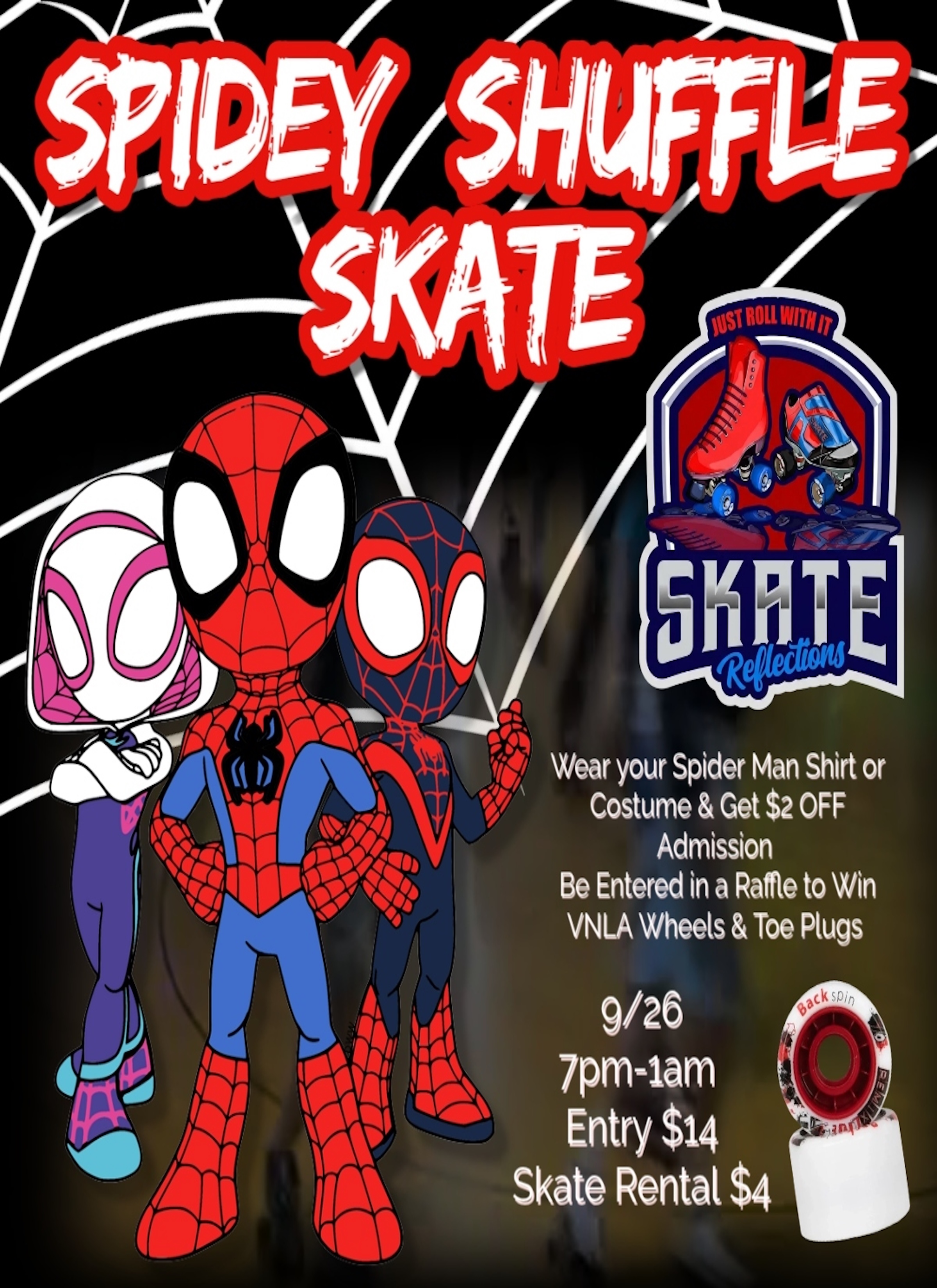 Image 1 of Event: Spidey Shuffle Skate Night!