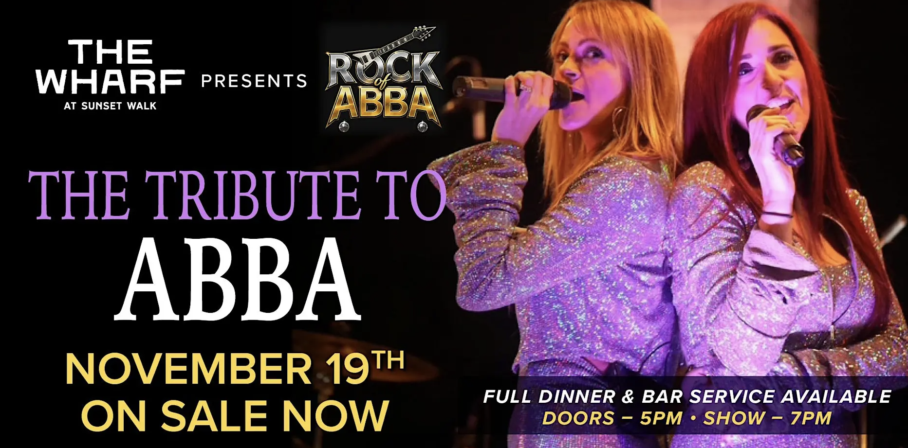 Image 1 of Event: Rock of ABBA: Tribute to ABBA Live at The Wharf
