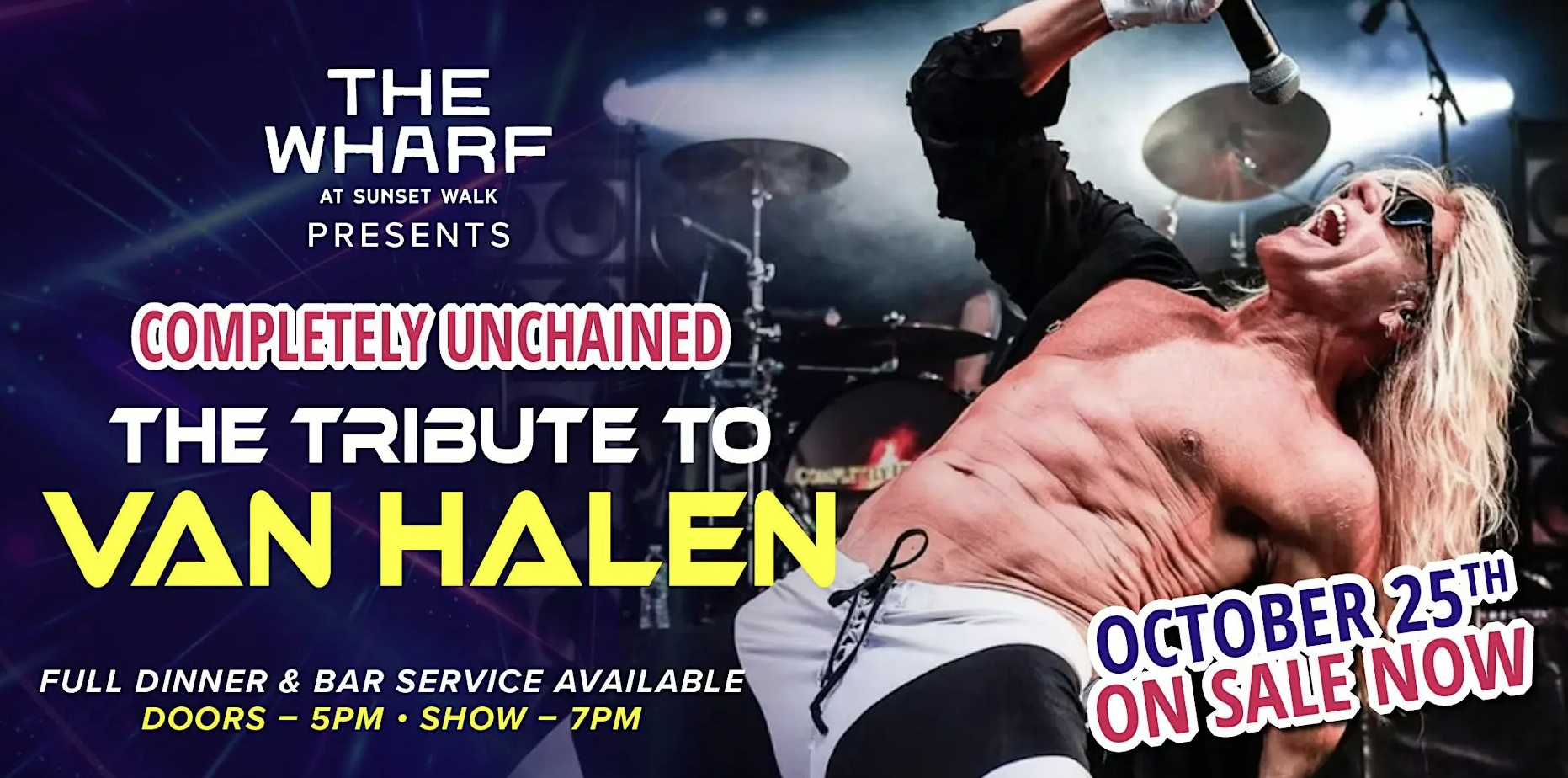 Image 1 of Event: Completely Unchained: Tribute to Van Halen Live at The Wharf