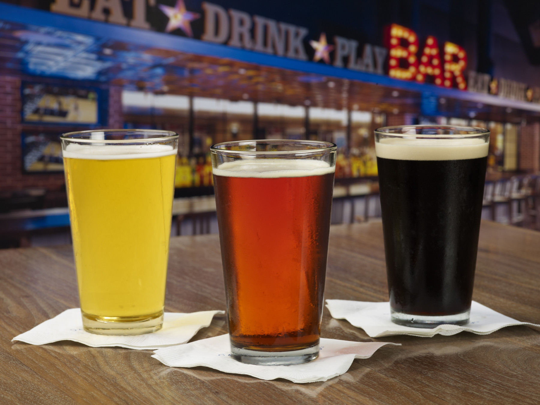 Grab a cold beer at Wreckers Sports Bar