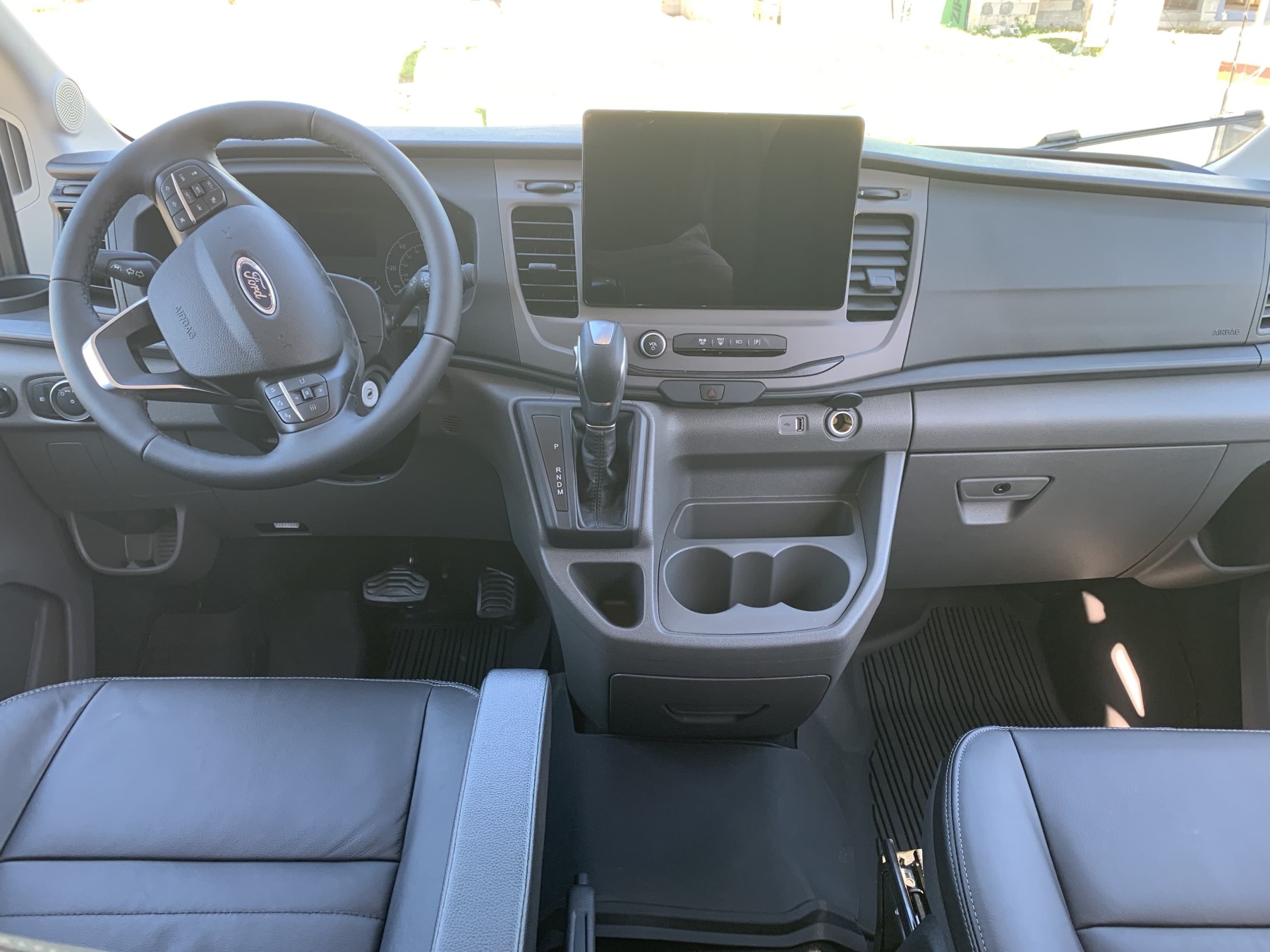 Ford van interior.
