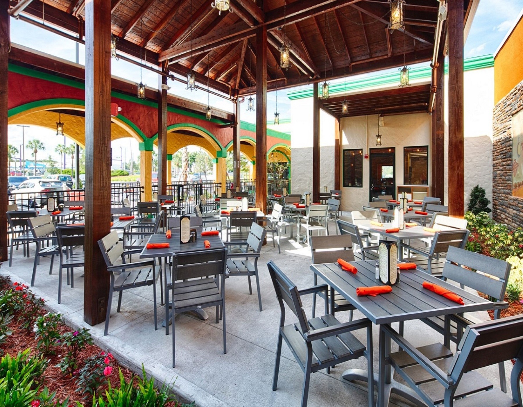 outdoor seating available