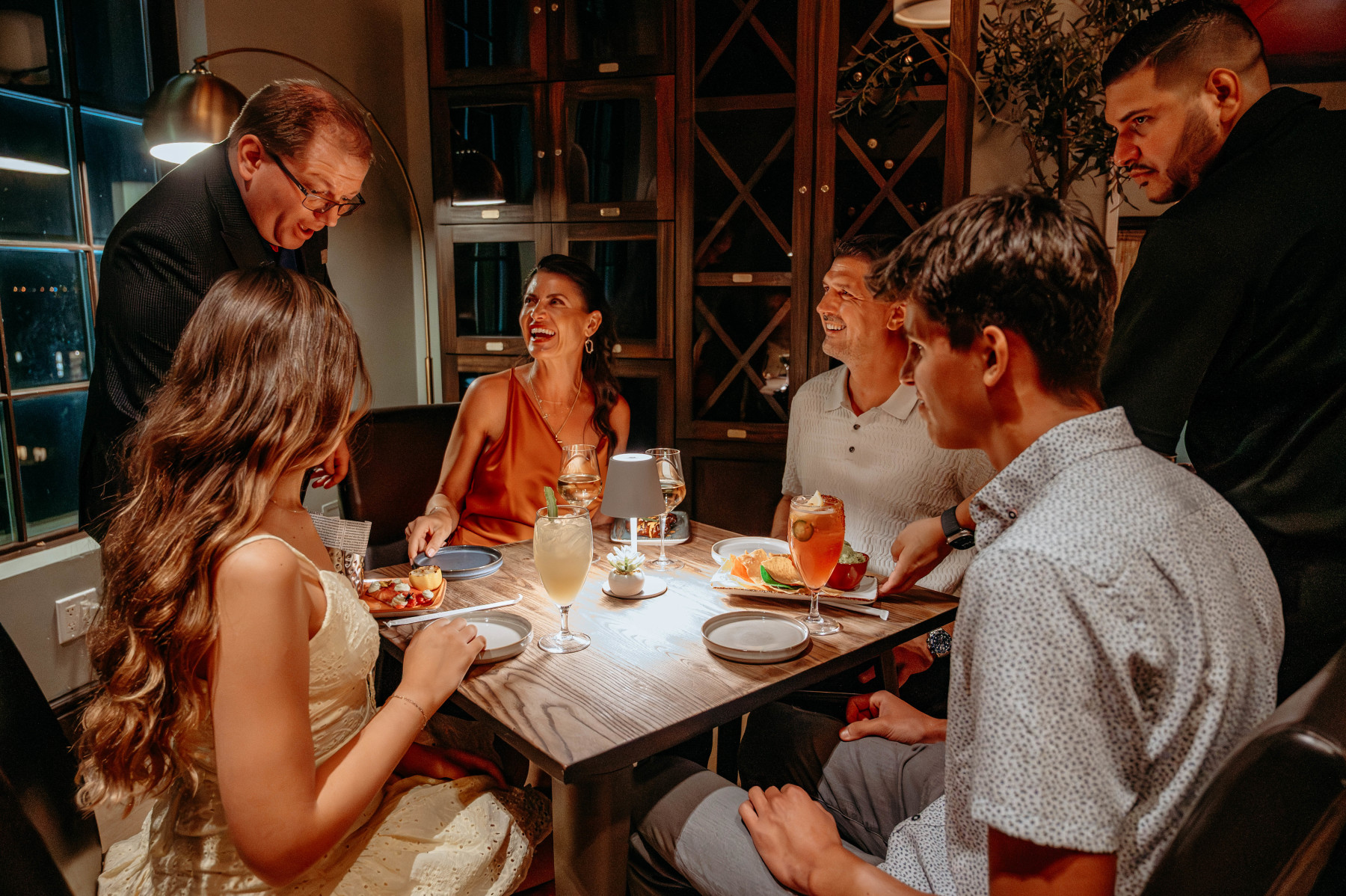 Family dinner at Eleven at Reunion Resort