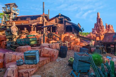 Landscape photo of Big Thunder Mountain at Magic Kingdom Park.