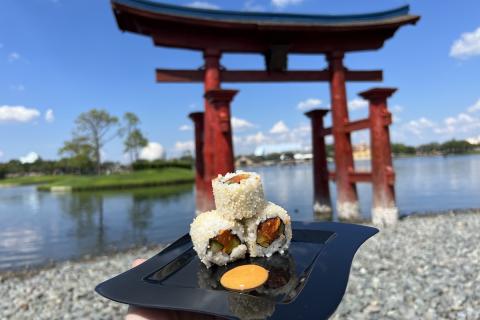 Fire Taiko Roll at Japan at EPCOT Food & Wine Festival