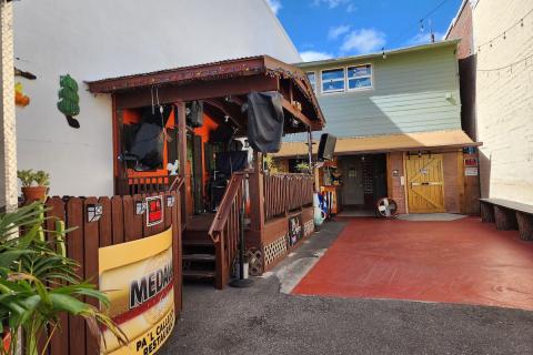 Outside of shops in Downtown Kissimmee