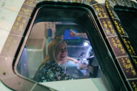 Ashley Eckstein at Kennedy Space Center Visitor Complex.