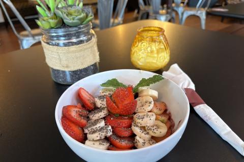 Acai bowl at Cariño's Cafe