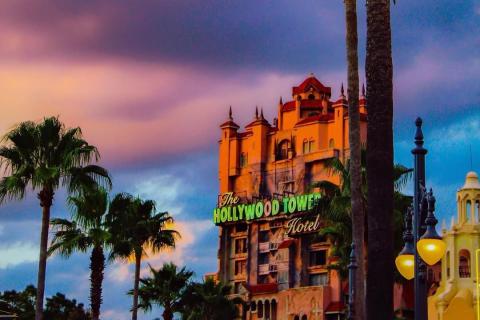 Exterior shot of Twilight Zone Tower of Terror