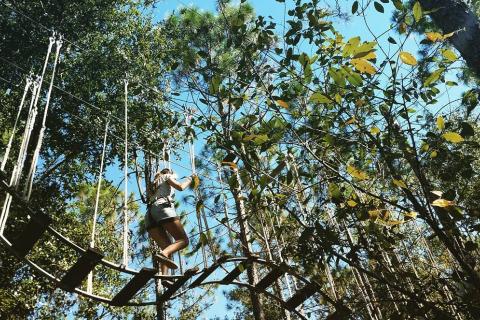 Family in Orlando Tree Trek Adventure Park