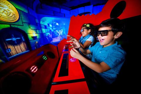 Kids ride LEGO NINJAGO The Ride 