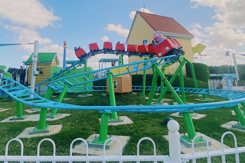 roller coaster at Peppa Pig Theme Park 