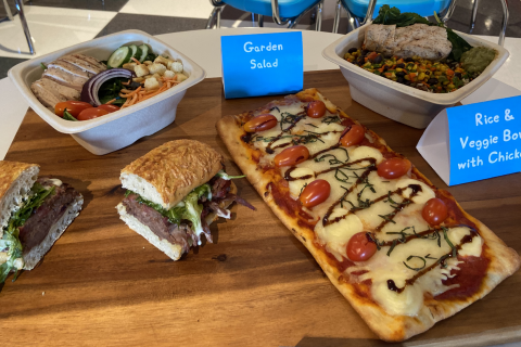 an assortment of food at Peppa Pig Theme Park