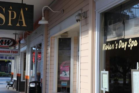 Storefront View of Vivian's Day Spa