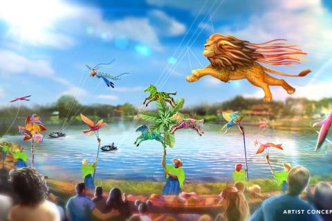 Rendering of Animal Kingdom, Disney, Lion King