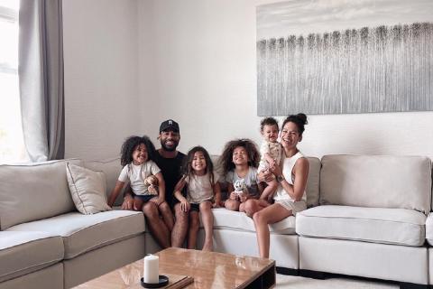 Dr. Laura and her family in their vacation home in Kissimmee, Florida