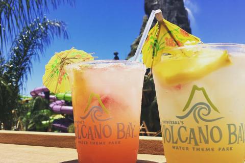 Cocktails at Universal Volcano Bay
