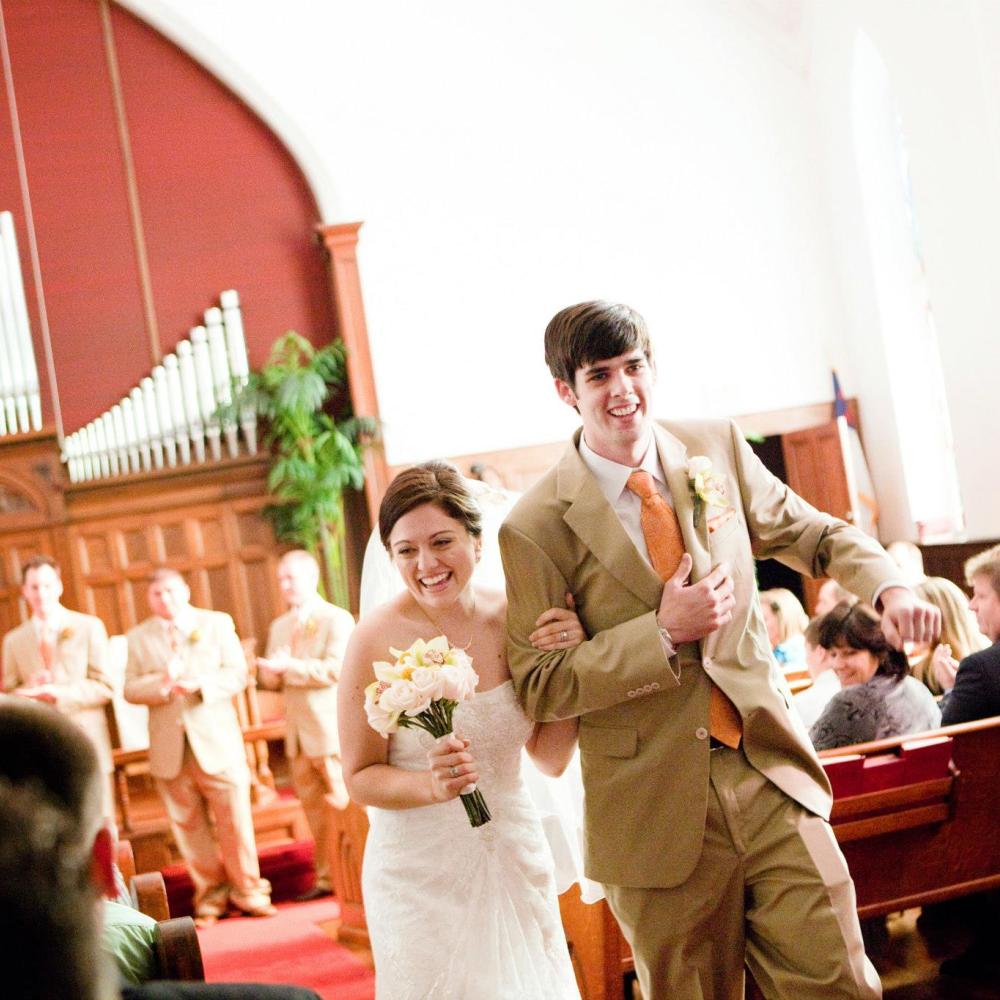 Wedding at First United Methodist Church in Downtown Kissimmee.