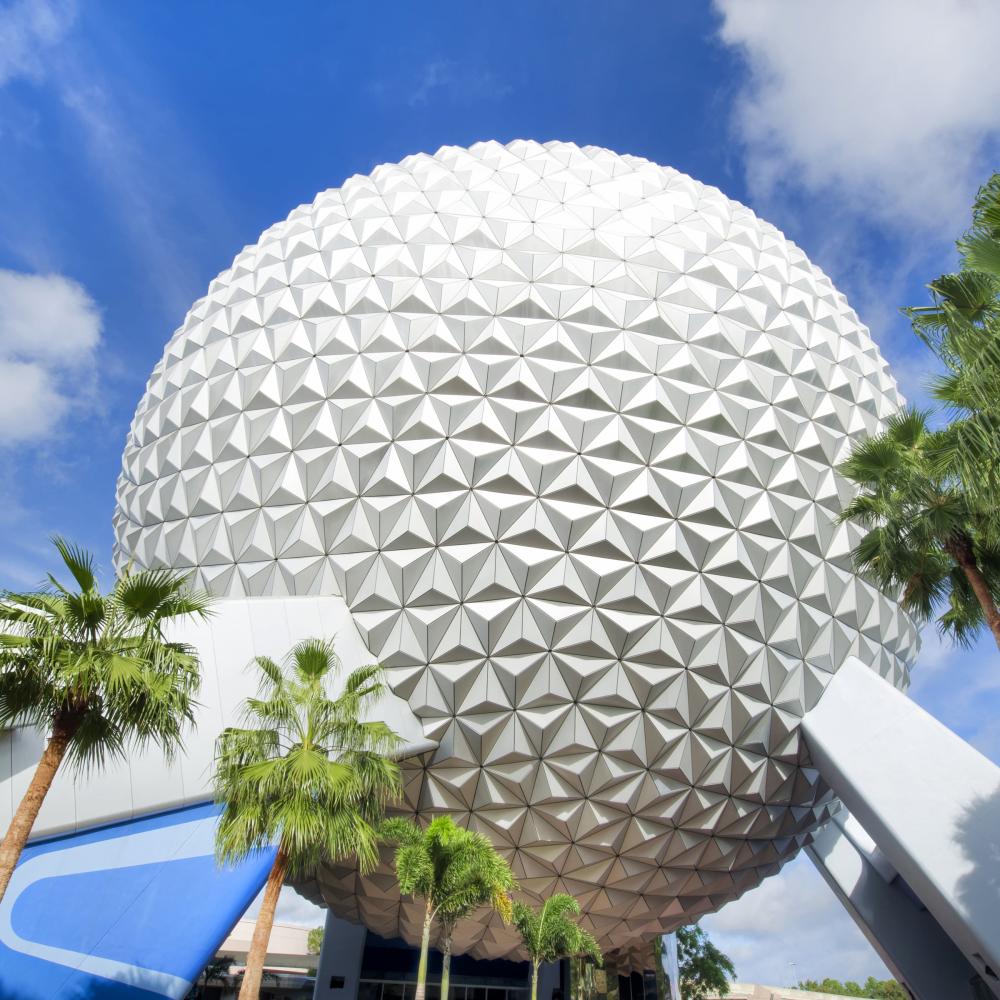 Exterior of Epcot's Spaceship Earth