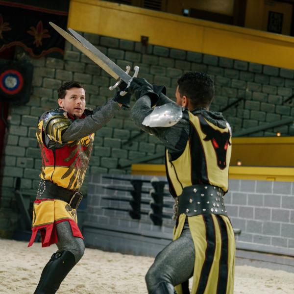 Chandler Riggs at Medieval Times Dinner and Tournament.