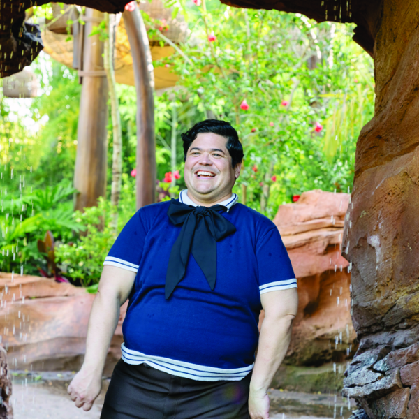 Harvey Guillen at Journey of Water at Epcot