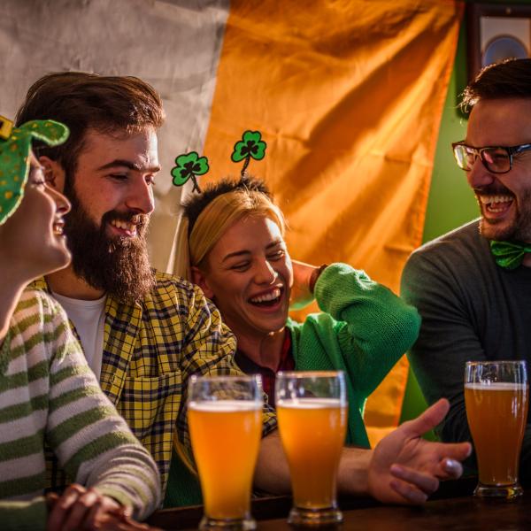 Friends enjoying St. Patrick's Day 