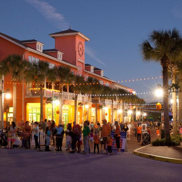 Downtown Celebration, Florida during Oktoberfest.