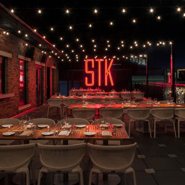 Rooftop terrace at STK at Disney Springs