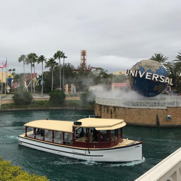 Boat ride at Universal Orlando