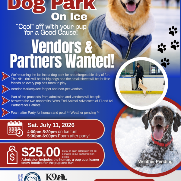 Image 1 of Event: Dog Park on Ice "Cool off with your Pup for a Good Cause!" at the Ice Factory.