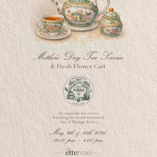 Image 1 of Event: Mother's Day Tea at ette hotel