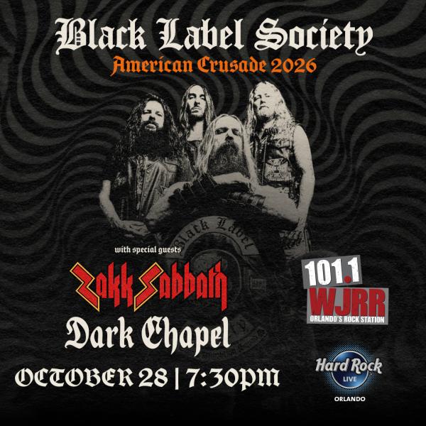 Image 1 of Event: 101.1 WJRR Presents Black Label Society with Zakk Sabbath & Dark Chapel
