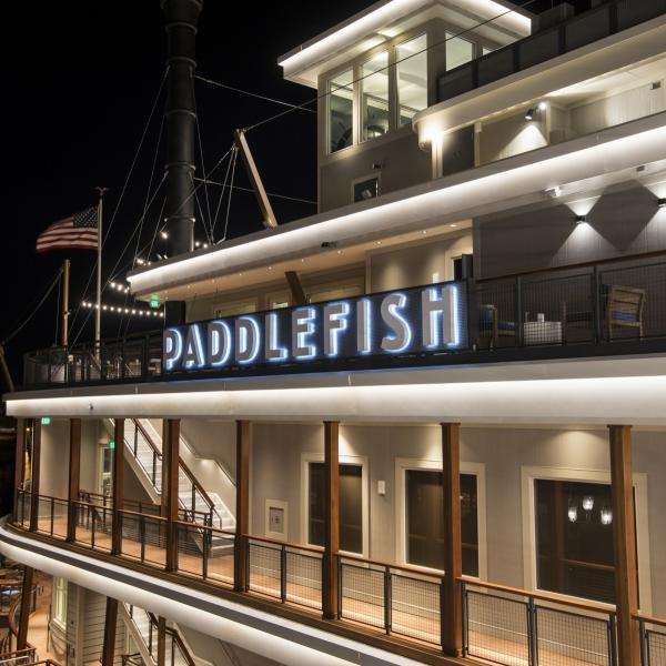 Paddlefish Side Deck Night Shot